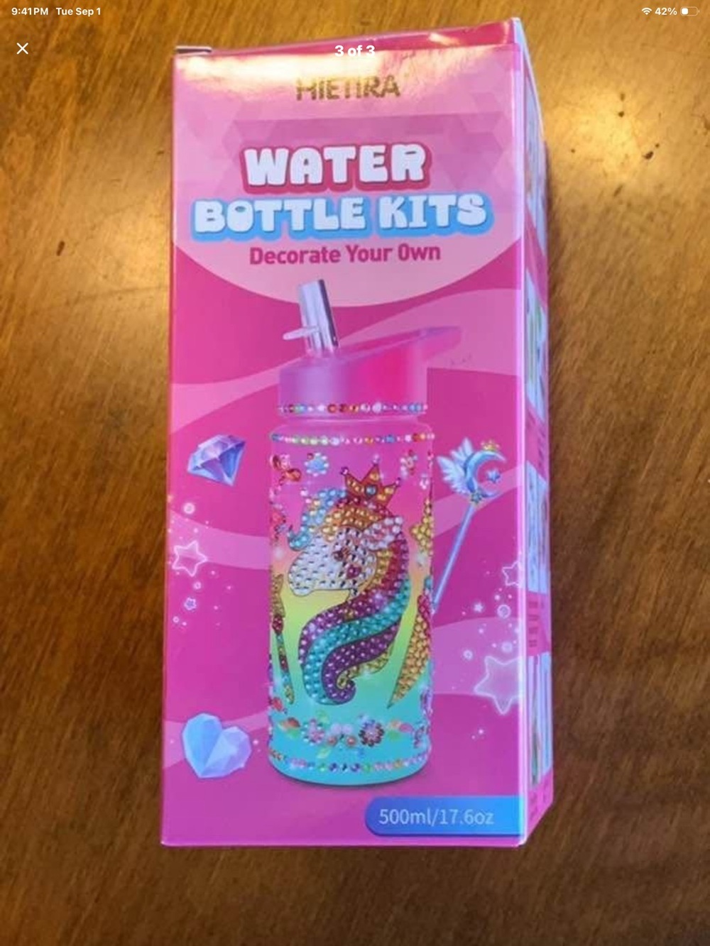 Pink Decorate-Your-Own Water Bottle Kit
